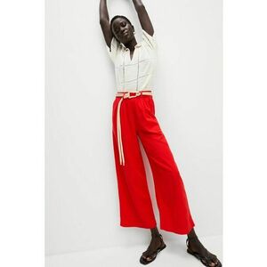 Pantaloni drepti din amestec de in imagine