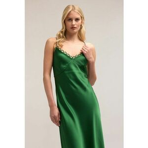 Rochie midi de satin imagine