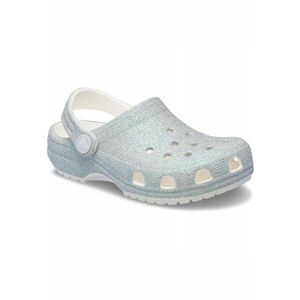 Saboti Copii - Classic Iridescent Glitter Clog - Alb imagine