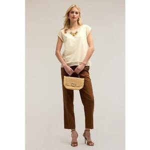 Tricou cu insertii semi-transparente imagine