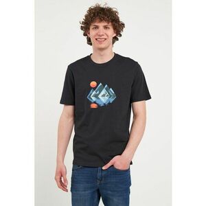 Tricou din bumbac cu imprimeu pe partea din fata imagine