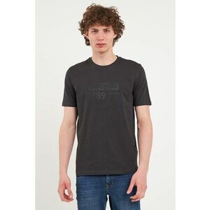 Tricou din bumbac cu imprimeu text imagine