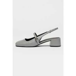 Pantofi Mary Jane de piele cu toc si catarama imagine