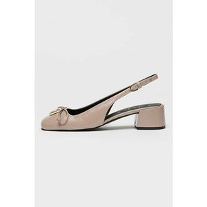 Pantofi slingback de piele cu toc masiv YJ38BAL-Y57000 imagine