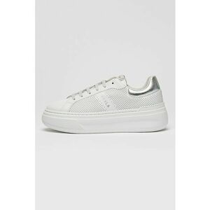 Pantofi sport de piele cu aspect perforat imagine