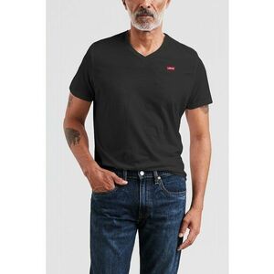 Tricou de bumbac cu decolteu in V imagine
