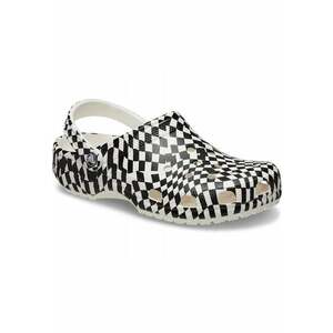 Saboti Femei - Classic Warped Checker 211007 Clog - Alb imagine