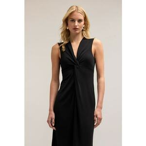 Rochie midi cu decolteu in V imagine