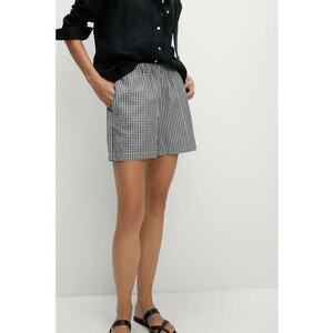 Pantaloni scurti din amestec de modal cu talie inalta imagine
