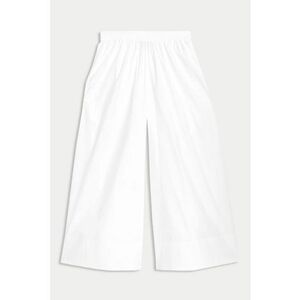 Pantaloni palazzo crop de bumbac imagine