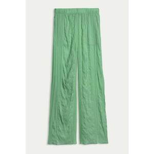 Pantaloni texturati cu croiala ampla imagine