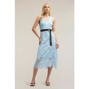 Rochie midi din dantela Sangallo imagine