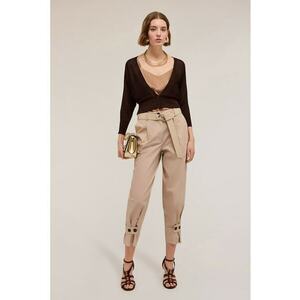 Pantaloni crop conici imagine