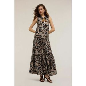 Rochie lunga cu imprimeu abstract imagine