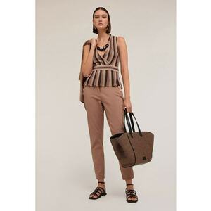 Bluza tricotata fin cu decolteu cache-coeur imagine
