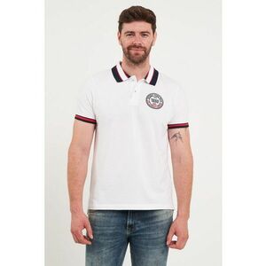 Tricou polo de bumbac cu logo brodat imagine