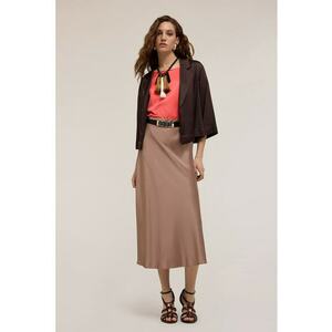 Fusta midi de satin imagine