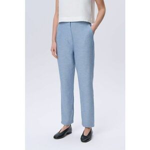 Pantaloni din amestec de bumbac cu talie inalta imagine