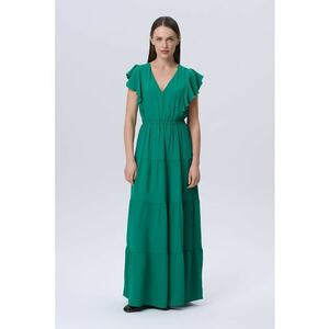 Rochie cu croiala in A cu maneci fluture imagine