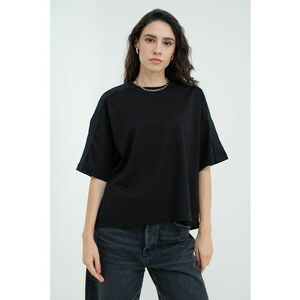 Tricou supradimensionat cu decolteu la baza gatului imagine