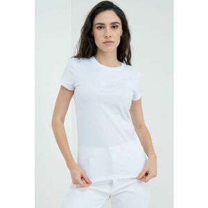 Tricou slim fit cu decolteu la baza gatului imagine