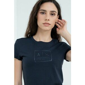 Tricou slim fit cu decolteu la baza gatului imagine