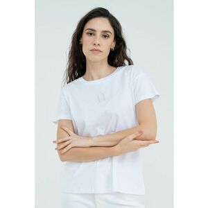 Tricou de bumbac cu maneci cazute imagine