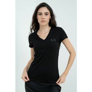 Tricou slim fit cu decolteu in V imagine