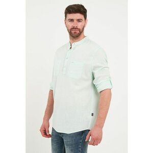 Bluza din bumbac cu fenta cu nasturi imagine