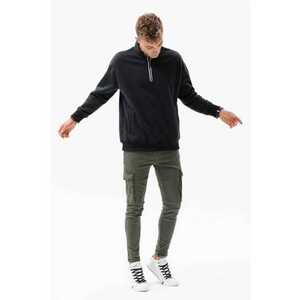 Bluza sport din amestec de bumbac cu maneci cazute1 imagine