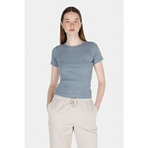 Tricou slim fit cu decolteu la baza gatului imagine