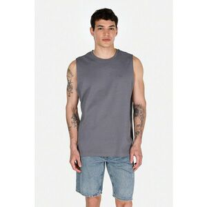 Tricou uni din bumbac - fara maneci imagine