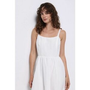 Rochie cu croiala in A si decolteu rotund imagine