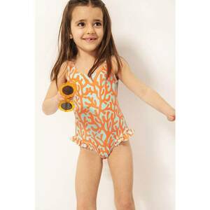 Costum de baie intreg cu garnituri cu volane imagine