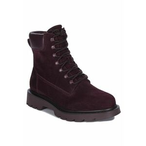 Ghete dama Merlot - Piele naturala - Visiniu imagine