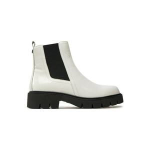 Ghete dama 304310447 - Piele naturala - Alb imagine