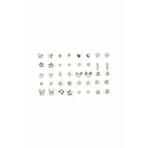 Set 20 perechi cercei multicolor - material plastic imagine