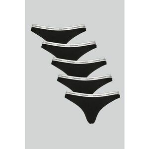 Set de chiloti tanga cu logo - 5 perechi imagine