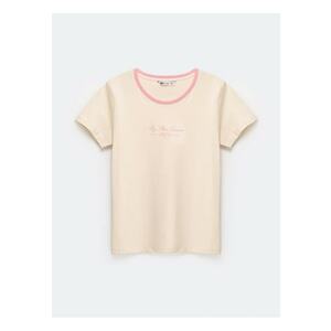Bessa Tricou din bumbac cu logo imagine