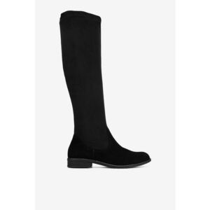 Cizme dama 5903419431395 - Piele intoarsa - Negru imagine
