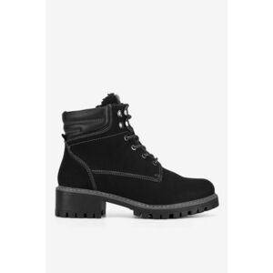 Ghete dama 5903419650178 - Piele naturala - Negru imagine