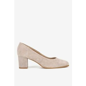 Pantofi dama 5903419918841 - Piele intoarsa - Bej imagine