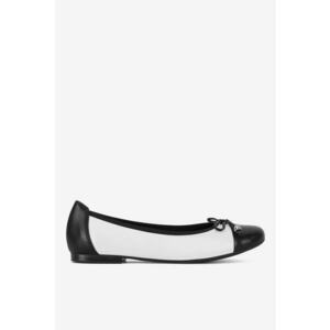 Balerini 5903698580814 - Piele naturala - Alb imagine