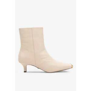 Ghete dama 5905588065555 - Piele naturala - Bej imagine