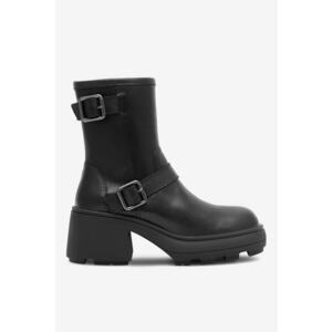 Ghete dama 5905588109495 - Piele naturala - Negru imagine