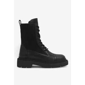 Ghete dama 5905588267676 - Piele naturala - Negru imagine