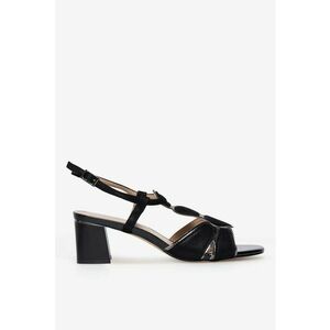 Sandale dama 5905588529491 - Piele naturala - Negru imagine