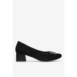 Pantofi dama 5905588561637 - Piele intoarsa - Negru imagine
