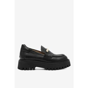 Mocasini dama 5905588638858 - Piele naturala - 41 EU - Negru imagine