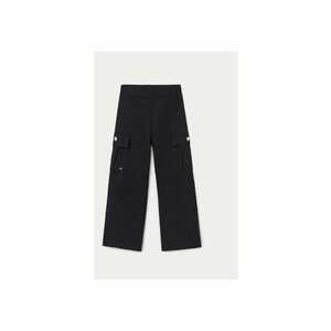 Pantaloni fete - 304331039 - Bumbac/Poliester - Negru imagine